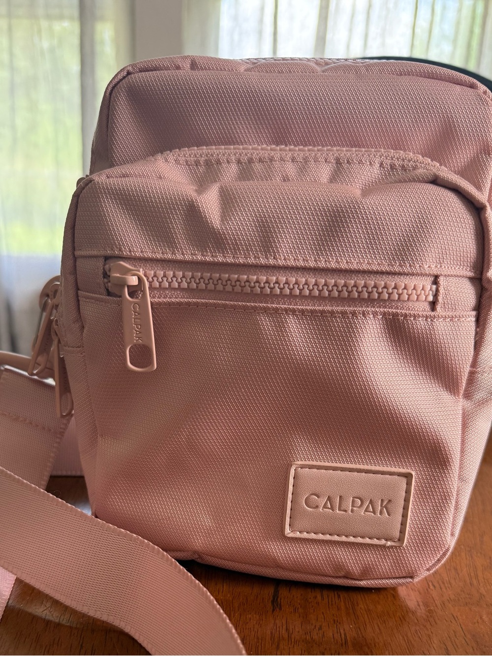 CALPAK Stevyn Mini Crossbody Bag in Pink Sand